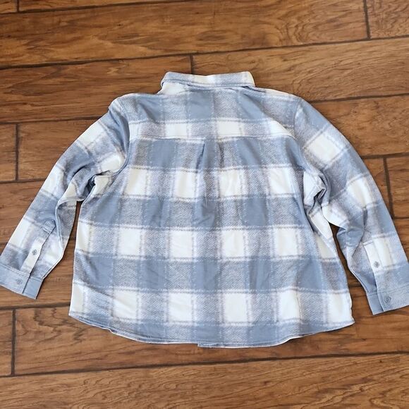 32 Degree Heat women's XXL gray and white plaid collared shirt New with tag - Picture 3 of 9
